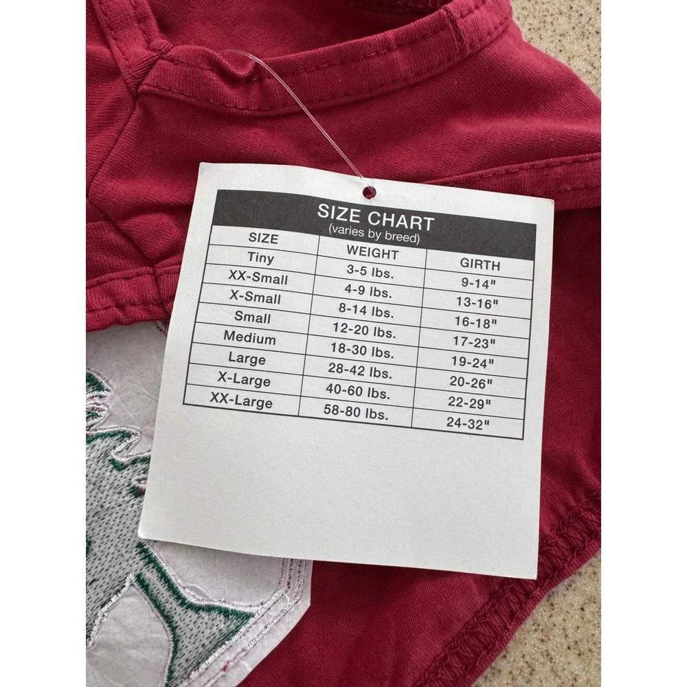 Stanford University Cardinals Collegiate Dog Hoodie T Shirt Medium NWT